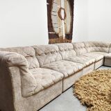Vintage modular sectional sofa Laauser 'Ivory beige'