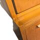 Vintage wooden wardrobe/shelf with mirror doors.