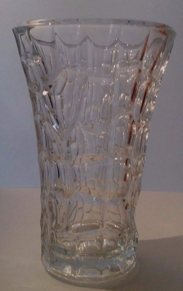 Vintage glass vase 70s