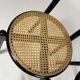 Set of four vintage chairs Viennese cane 80s Memphis by Antonio Sibau