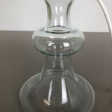 Pied de lampe de table en verre clair moderne danois par HOLMEGAARD, Danemark années 1970
