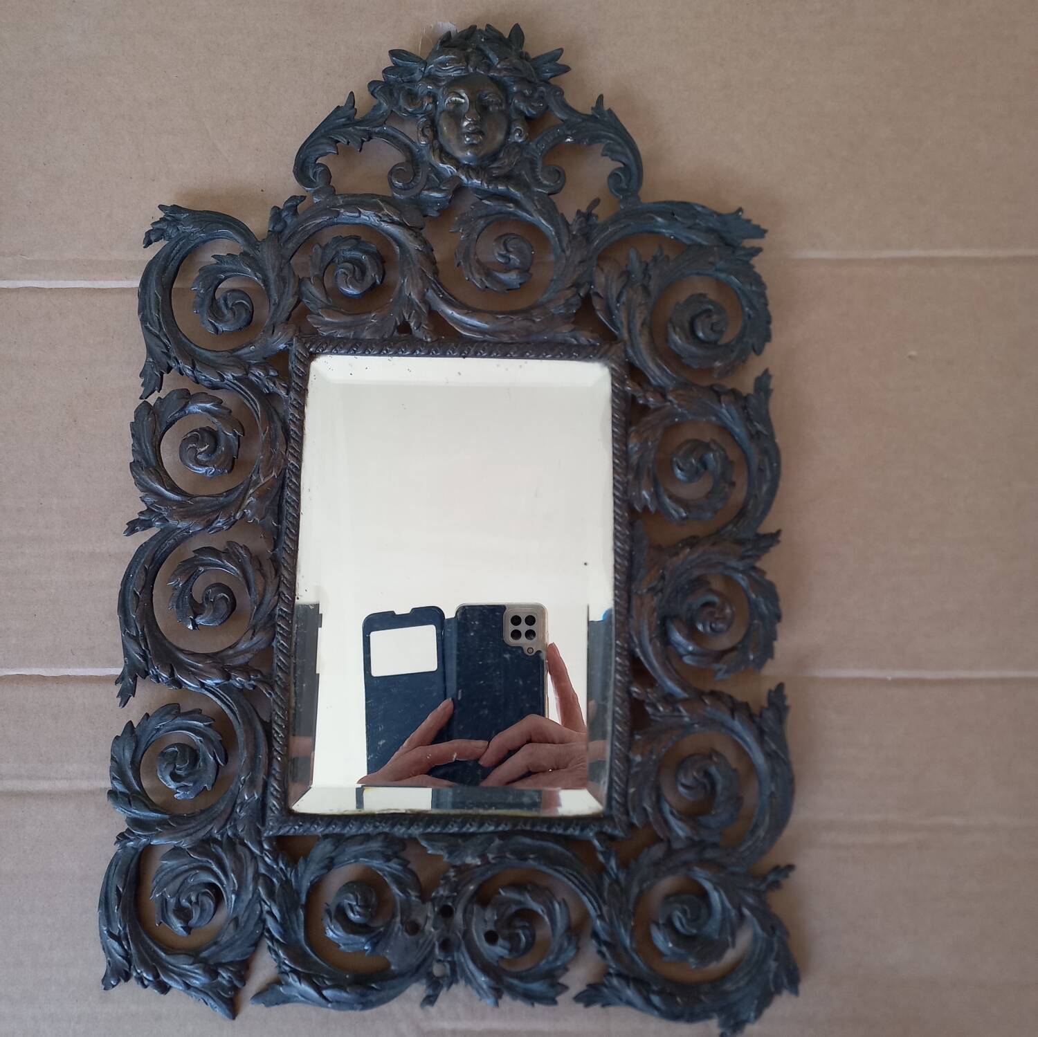 Miroir en bronze