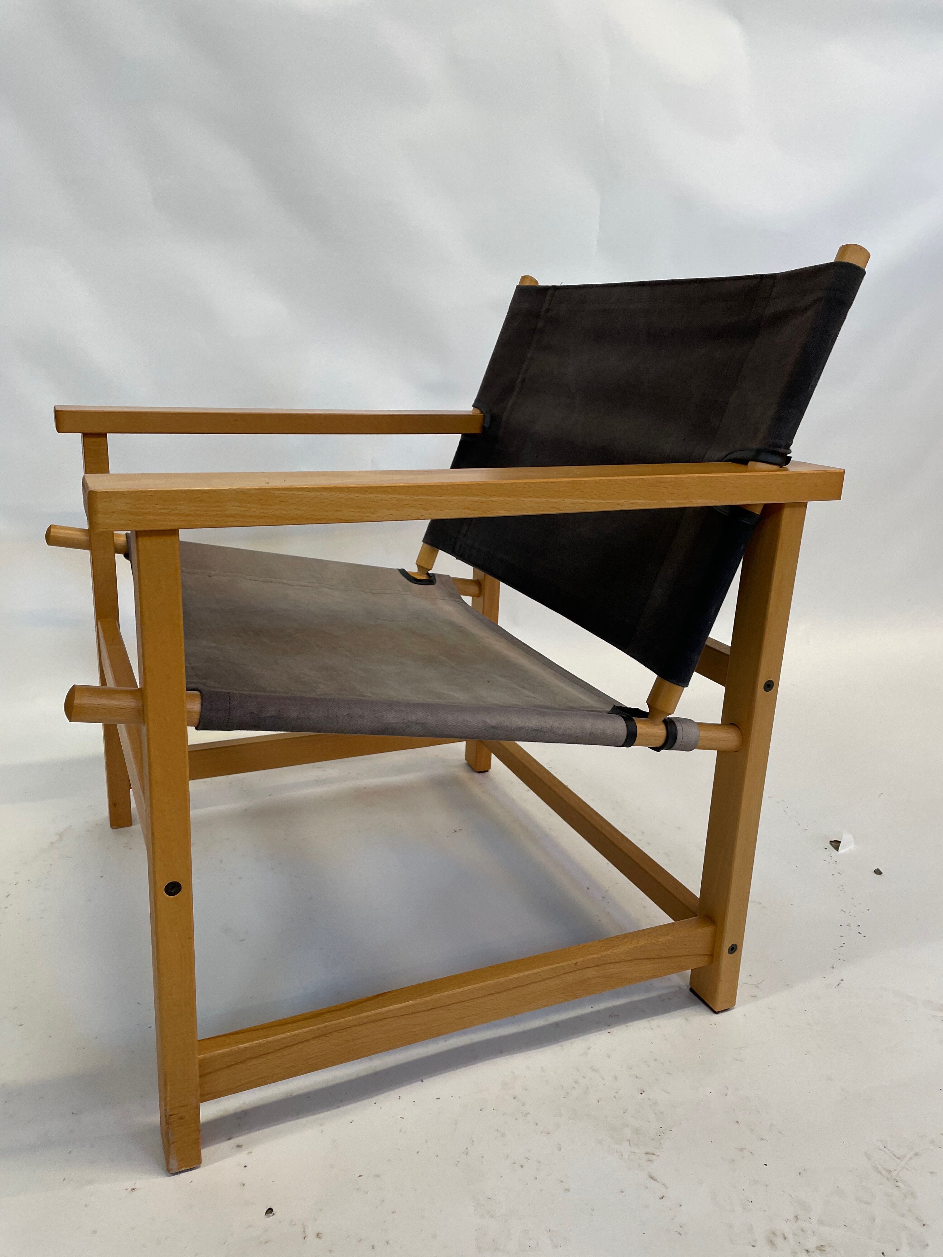 Vintage Safari Chair 1980s Hyllinge Møbler Denmark