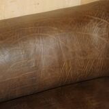 Reclining canapé De Sede DS47 in restored buffalo neck leather