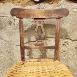 Chaise ancienne patinée