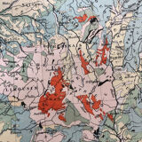 1880 - Geological map of the France