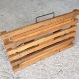 Folding wooden stool