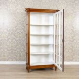 Mid-20th Century Single-Leaf Beech Display Cabinet, 1940s