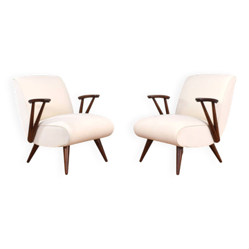 Mid-Century Modular Polish Armchairs, 1960s, Set of 2