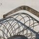 Vintage silver twisted metal basket – Foldable handle