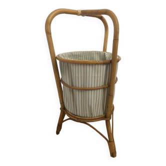 Rattan sewing basket