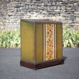 Napoleon III upholstered wooden chest, storage chest, interior decoration
