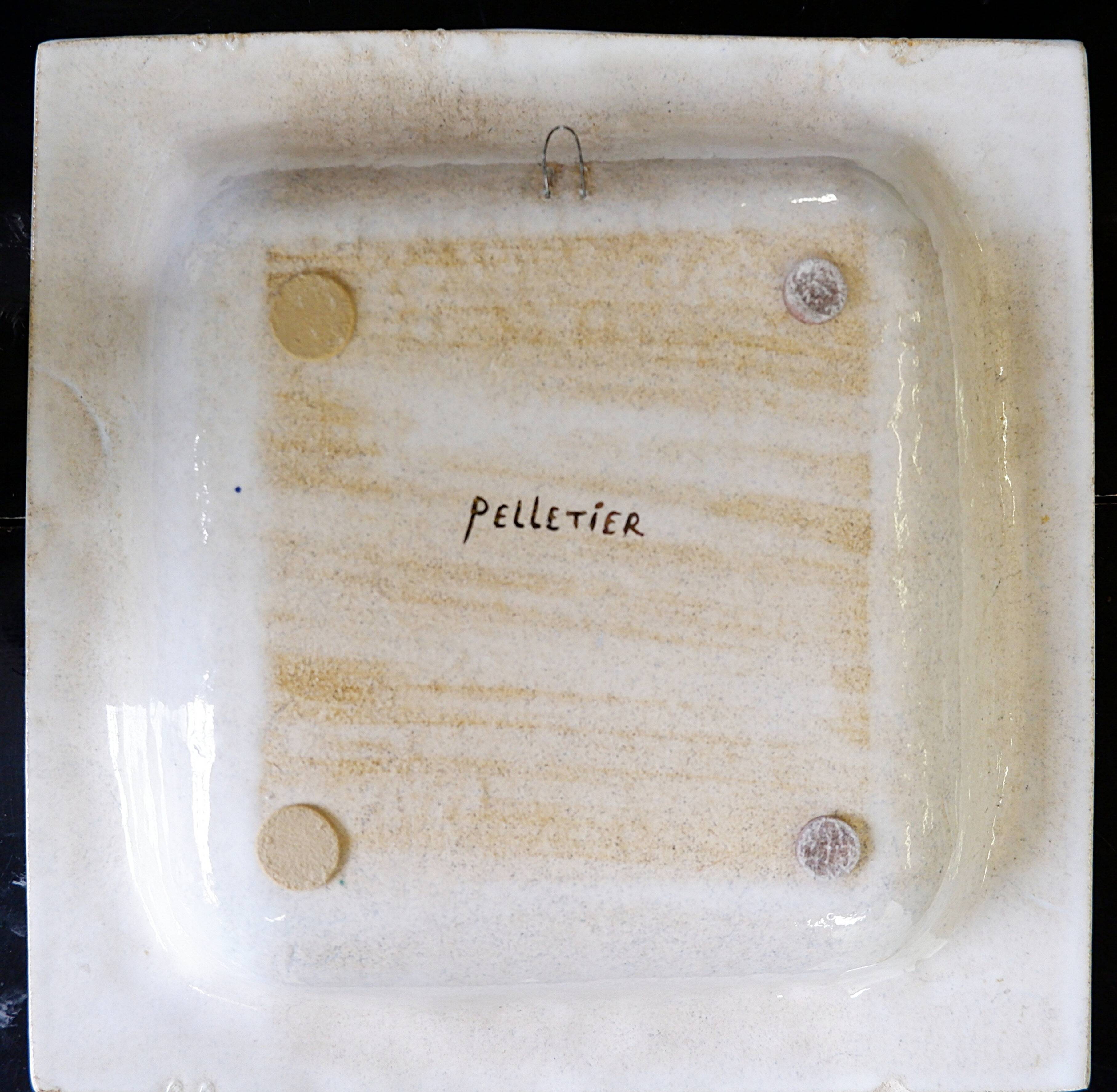 Vintage ceramic wall plate or trinket tray by Georges Pelletier - 1970