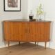 Teak veneer bar cabinet, Germany 1950s