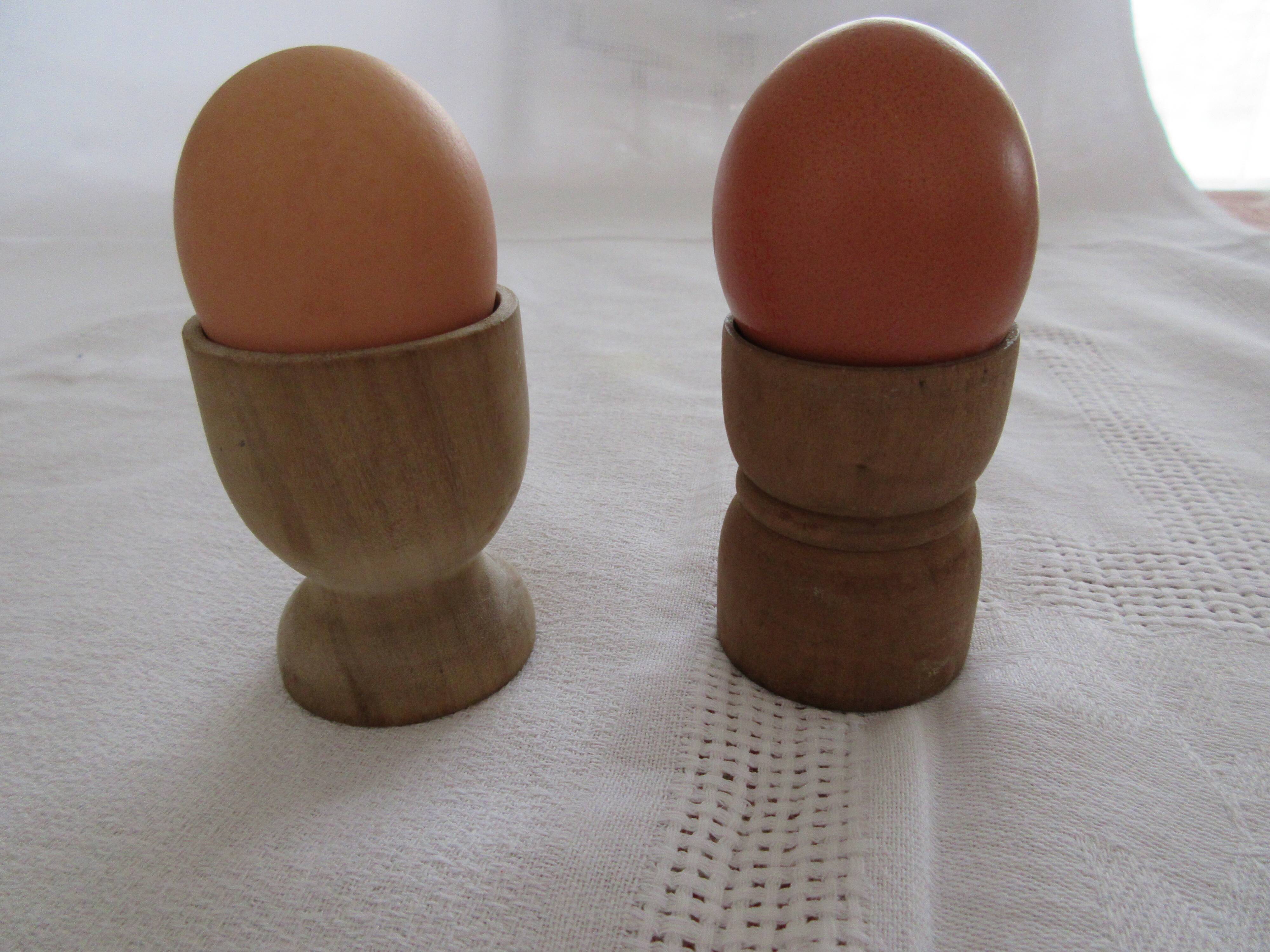 6 olive wood shells