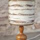 Vintage table lamp, vintage lamp, wooden base lamp with shade.