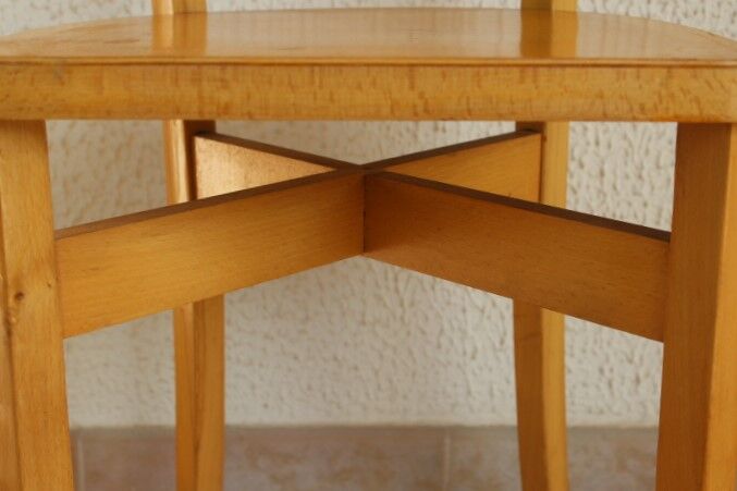 Duo de chaises bistrot années 60