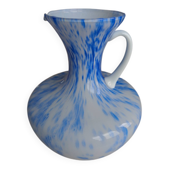 Vase opaline bleue