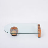 Table basse italienne des années 1970 par Massimo et Lella Vignelli pour Casigliani