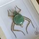 Tableau insecte brodé à la main (pièce unique)