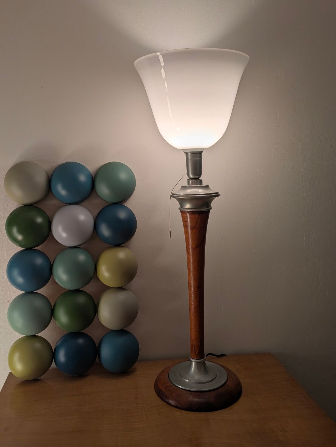 Lampe Mazda Art déco modèle original France 1940-50