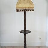 Wooden floor lamp turned 40s