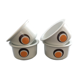 Lot 4 ramekins pop décor