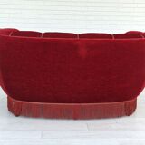 1960s danish vintage 2 seater "banana" sofa