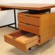 Vintage mahogany desk by Pierre Guariche edition Minvielle, 1960