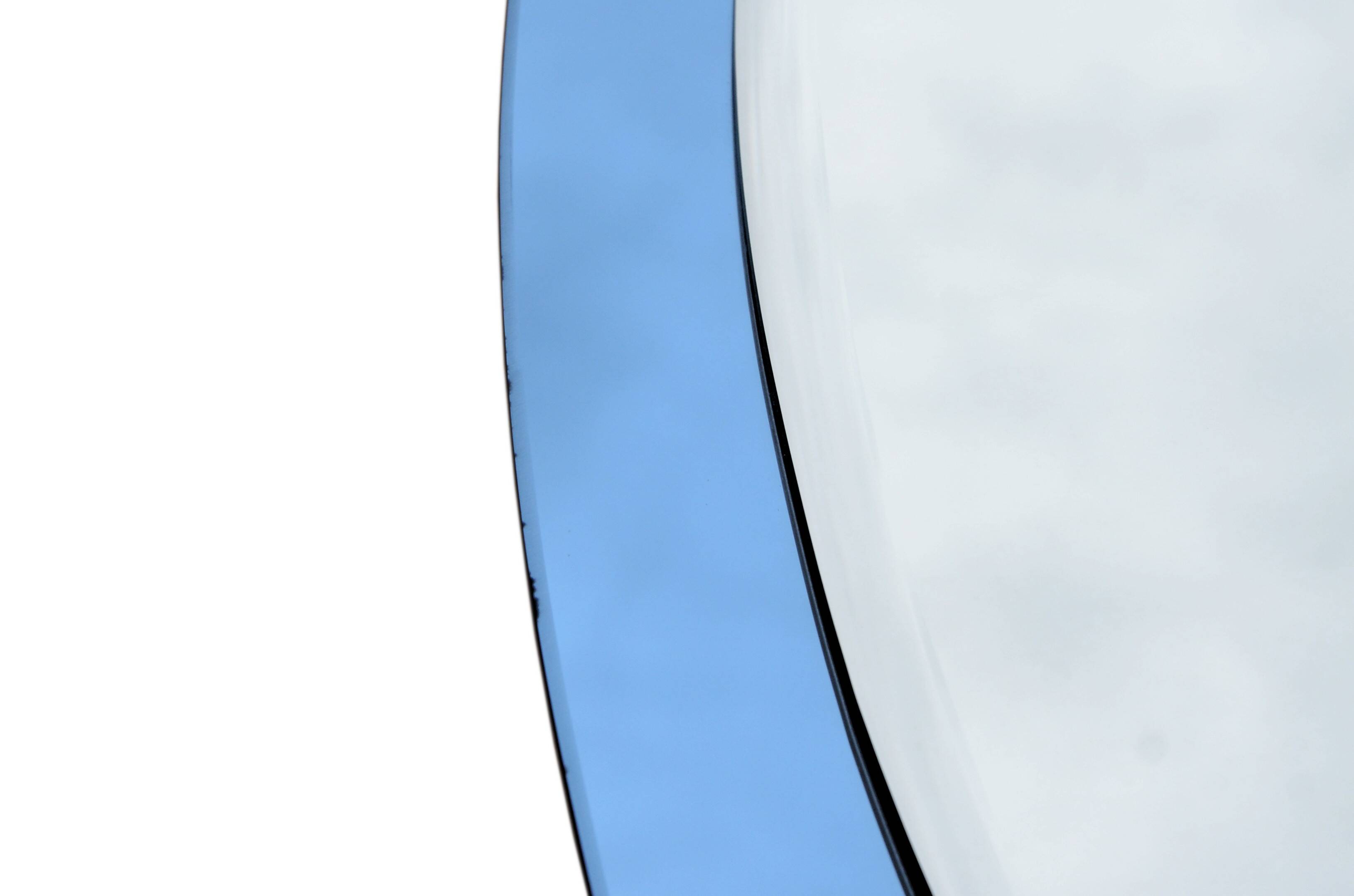 Blue mirror attributed to Fontana Arte, 1970