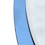 Blue mirror attributed to Fontana Arte, 1970