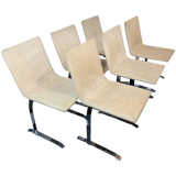 Set 6 chairs by Giovanni Offredi for Saporiti Italia 1970
