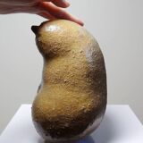 Small sculptural Venus in sandstone, bust of a woman, signed vintage, 90s