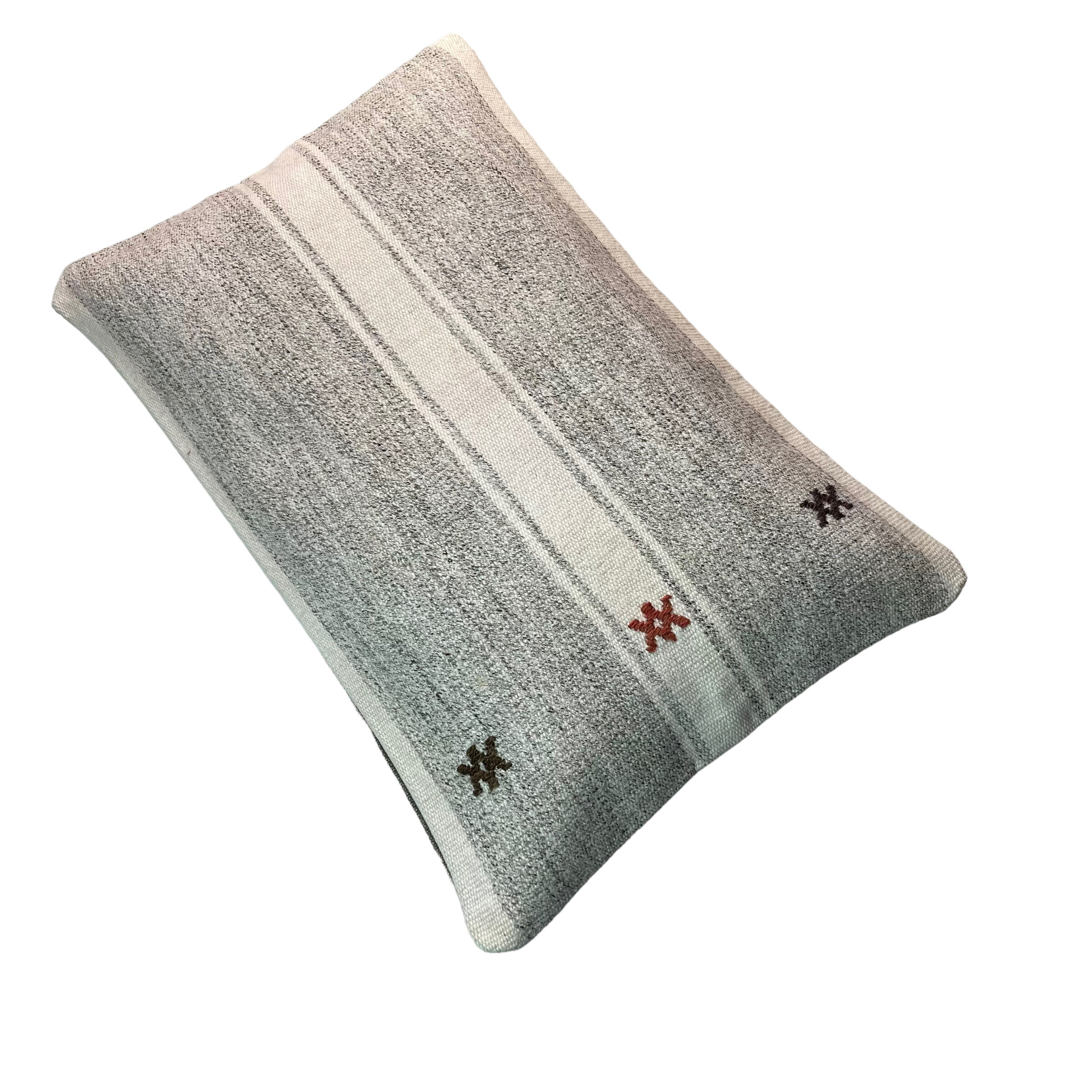 Vintage turkish handmade kilim cushion cover , 30 x 50 cm