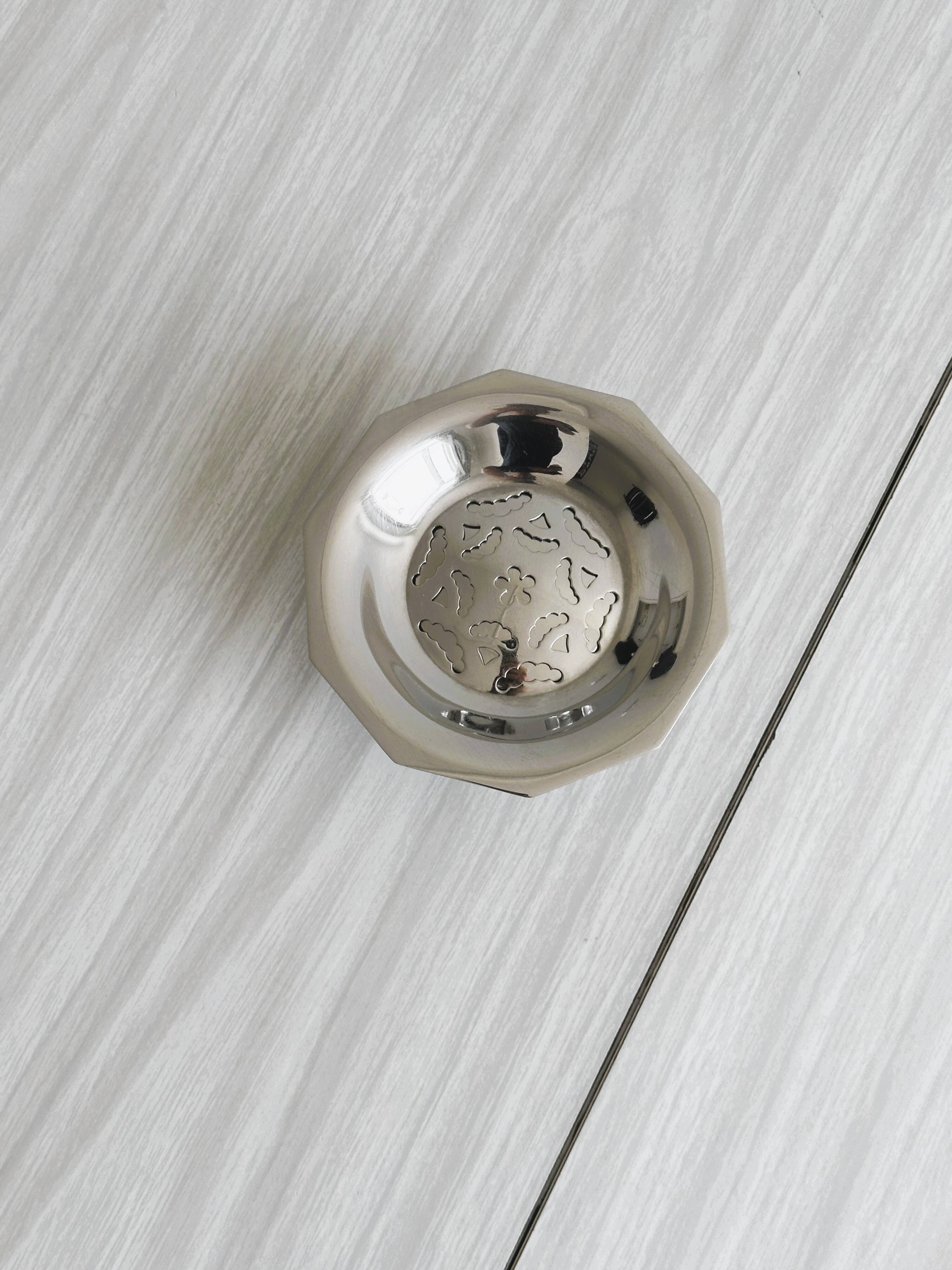 Silver-plated shell butter dish