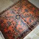 Handmade antique Persian Lilihan rug 3.5' x 5.4' (106cm x 164cm) 1920s - 1B676