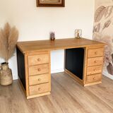 Large solid oak desk
