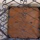 Small square coffee table in wrought iron.