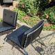 Pair of Vintage Hans Eichenberger Lounge Chairs in Faux Leather and Chrome Steel