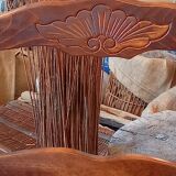 Straw chairs