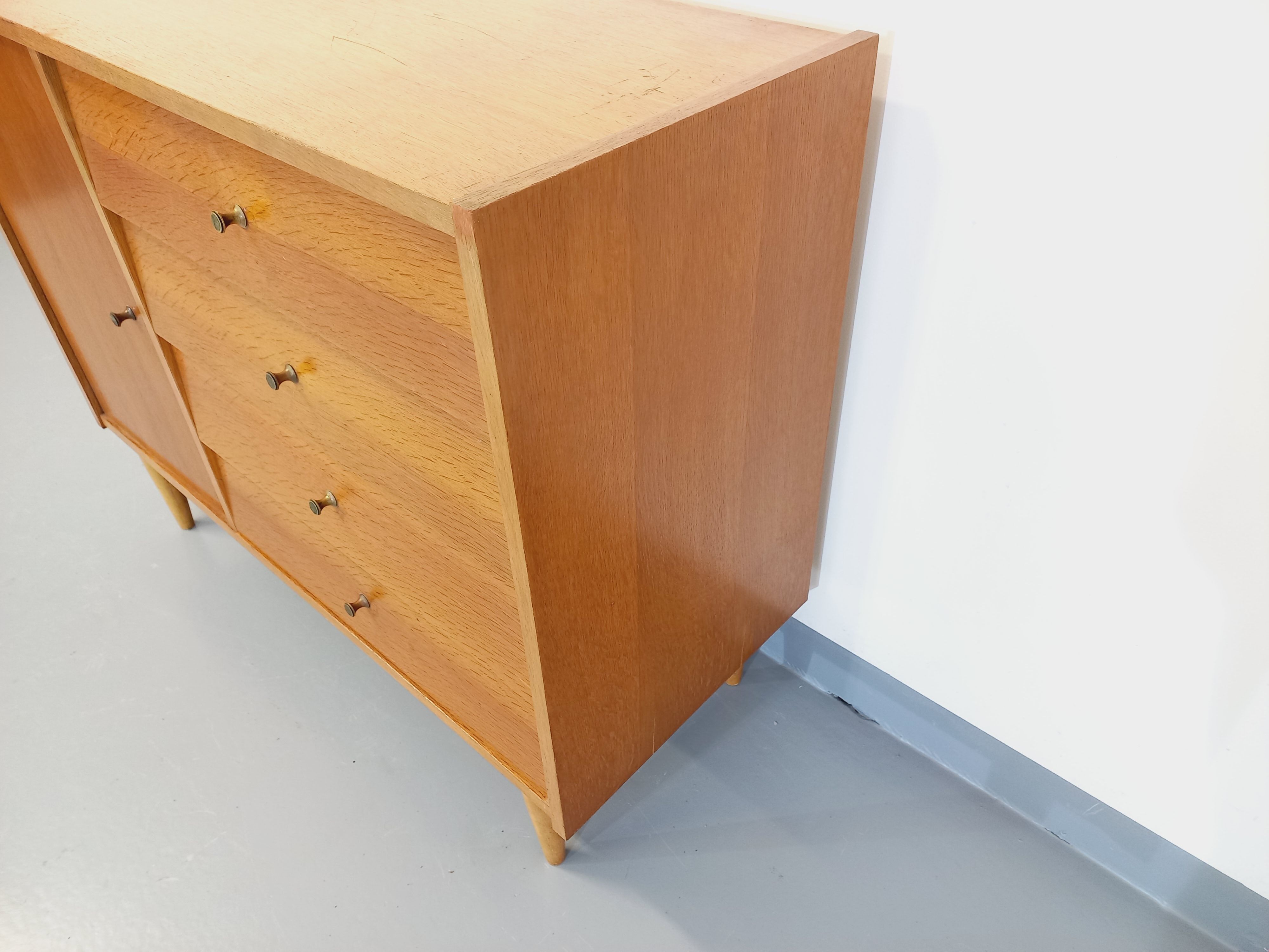 Vintage wooden storage cabinet from the 50s 60s