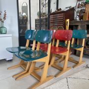 Vintage red Casala children's chair