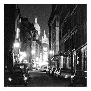 Vintage photography on Rue Pigalle Paris 1965