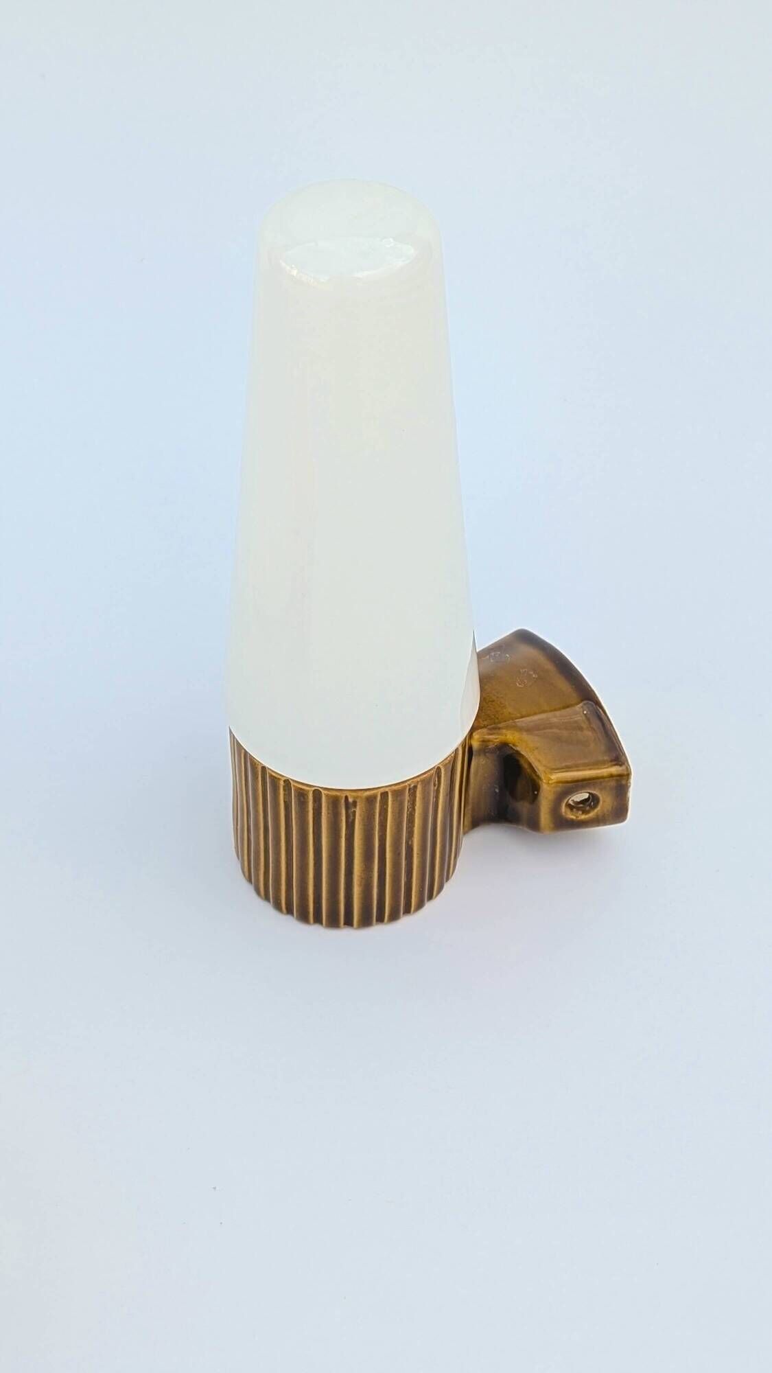 Pair of mustard-coloured ceramic wall lights IFÖ -Hans-Agne Jakobsson