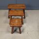 Vintage brutalist nesting tables, 1960s