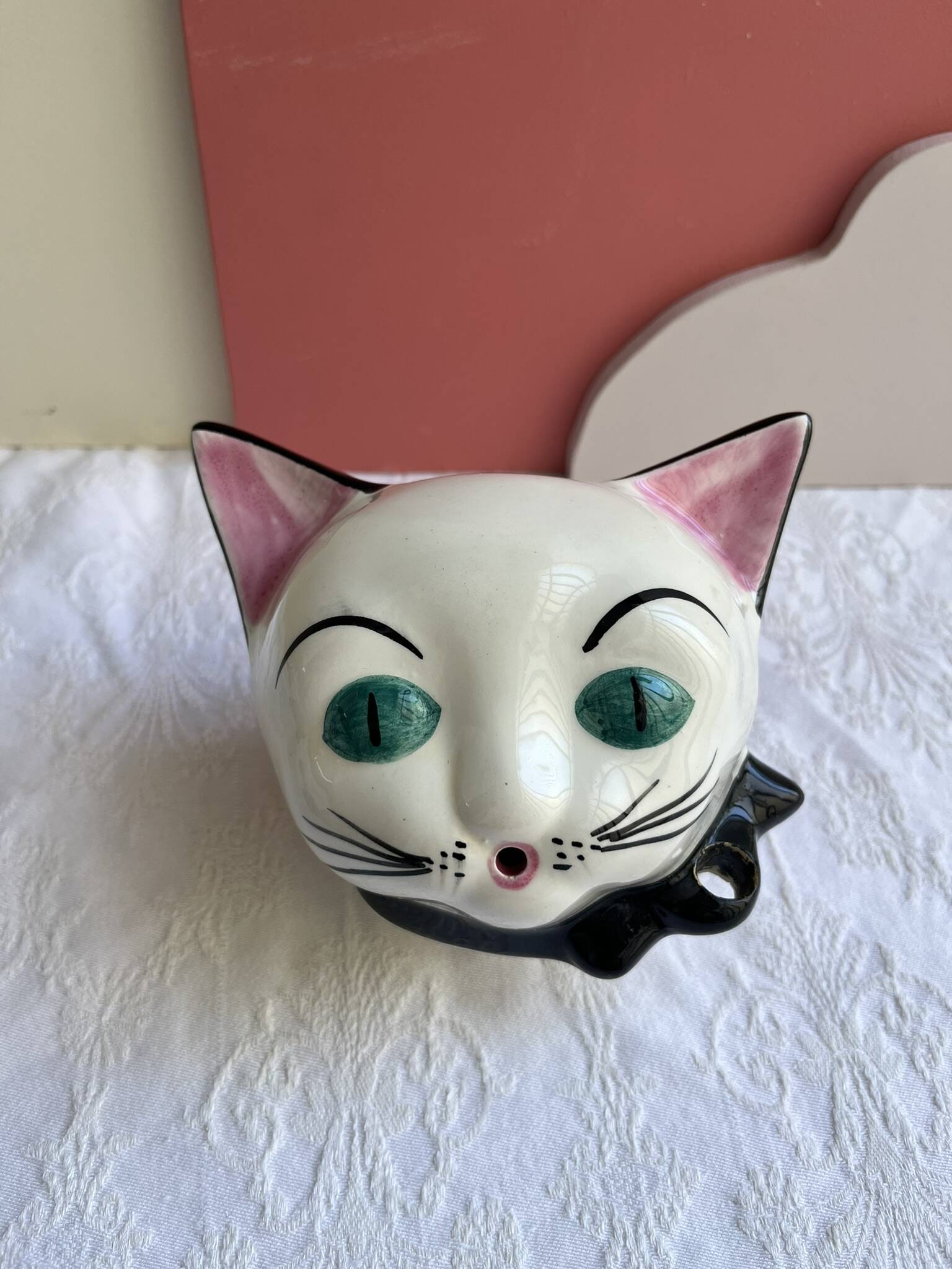 Chat dévidoir à ficelle années 70