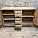 Buffet Very René Gabriel - Raw Oak - Reconstruction Furniture - Year