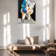 Acylic wall decoration on canvas