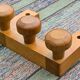 Coat rack with 3 hooks by Guillerme and Chambron