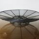 Modernist fruit basket, minimalist in black lacquered metal 1960